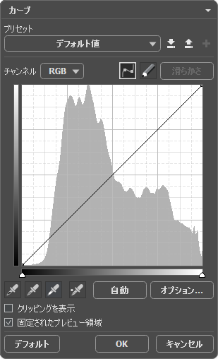 AliveColors でのカーブ調整