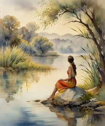 Рисунок акварелью