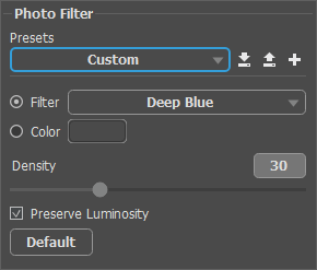 Livello di regolazione Filtro fotografico