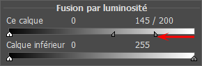 Position des curseurs