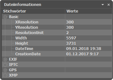 Dateiinformationen