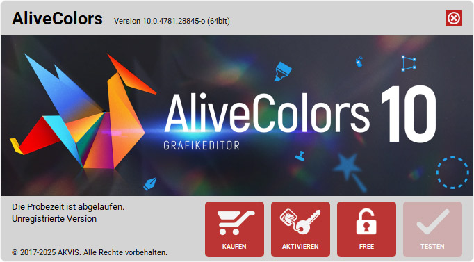 Testzeitraum abgelaufen